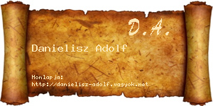 Danielisz Adolf névjegykártya